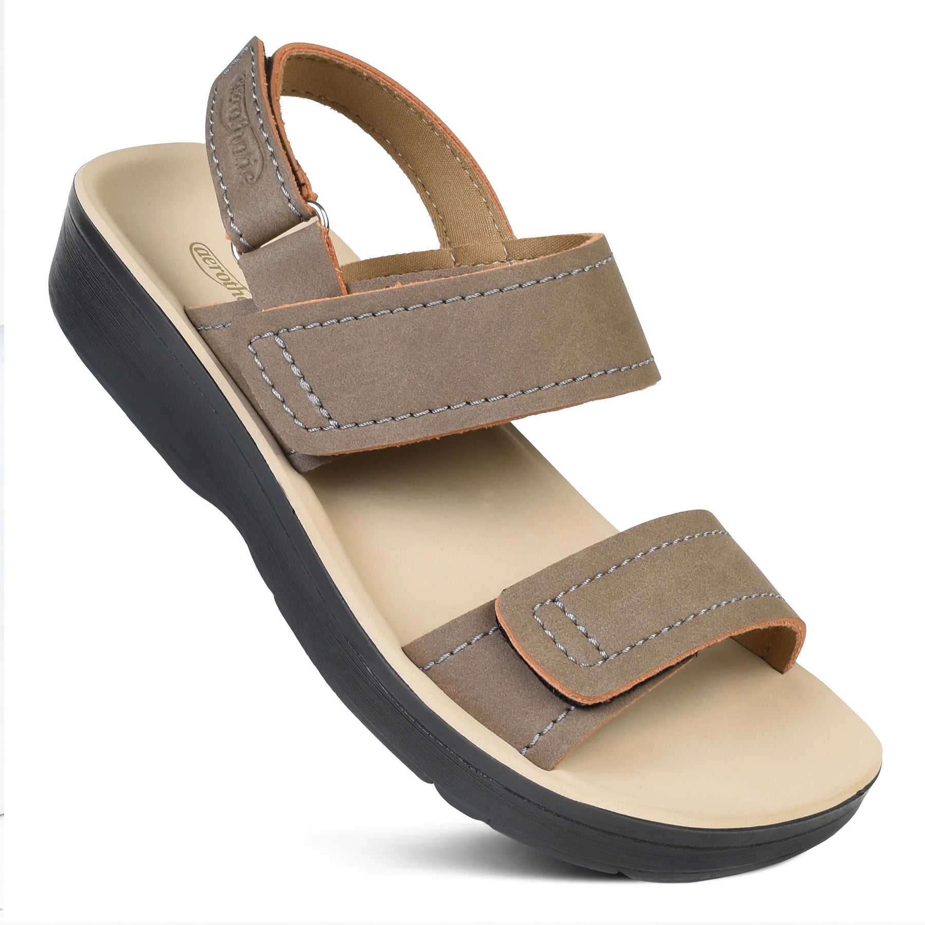 Brown sandal with black sole 
platform sandals for women
women's platform sandals
womens platform sandals