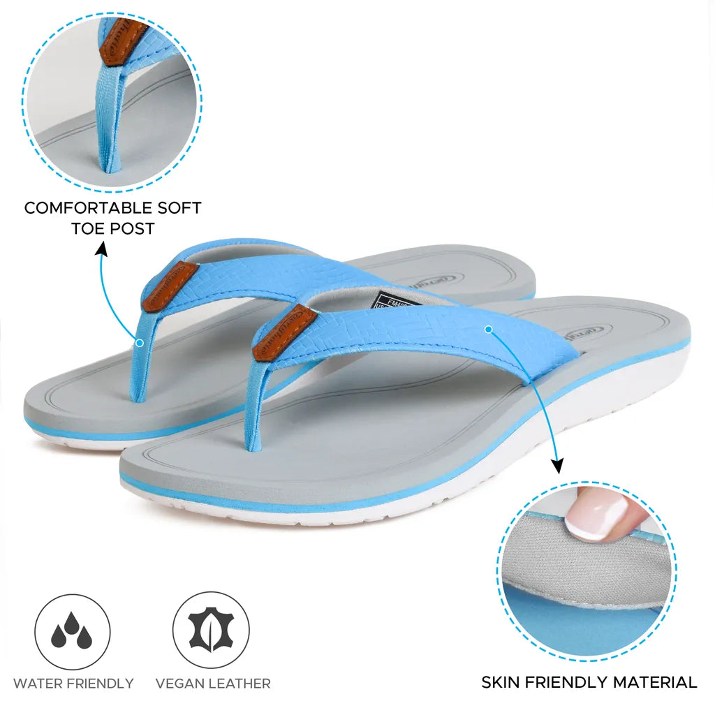 Solace Arch Support Orthotic Lightweight Cushioning Flip Flops