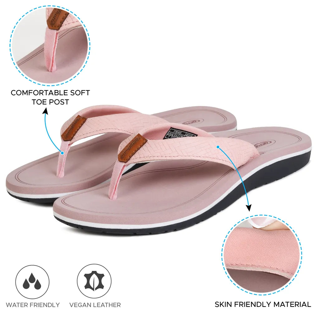 Pink flip-flops with comfort features best slippers for plantar fasciitis​
women's slippers for plantar fasciitis​
plantar fasciitis slippers for women​