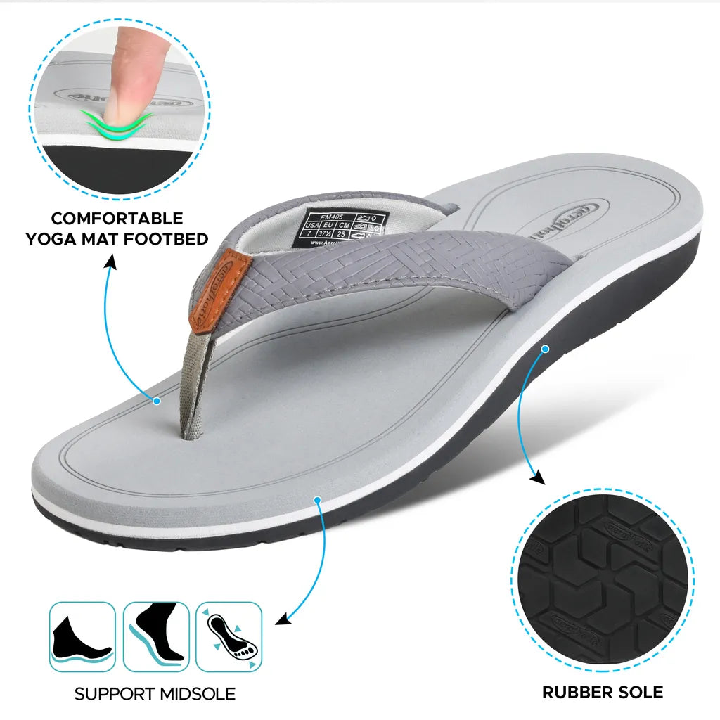 Solace Arch Support Orthotic Lightweight Cushioning Flip Flops