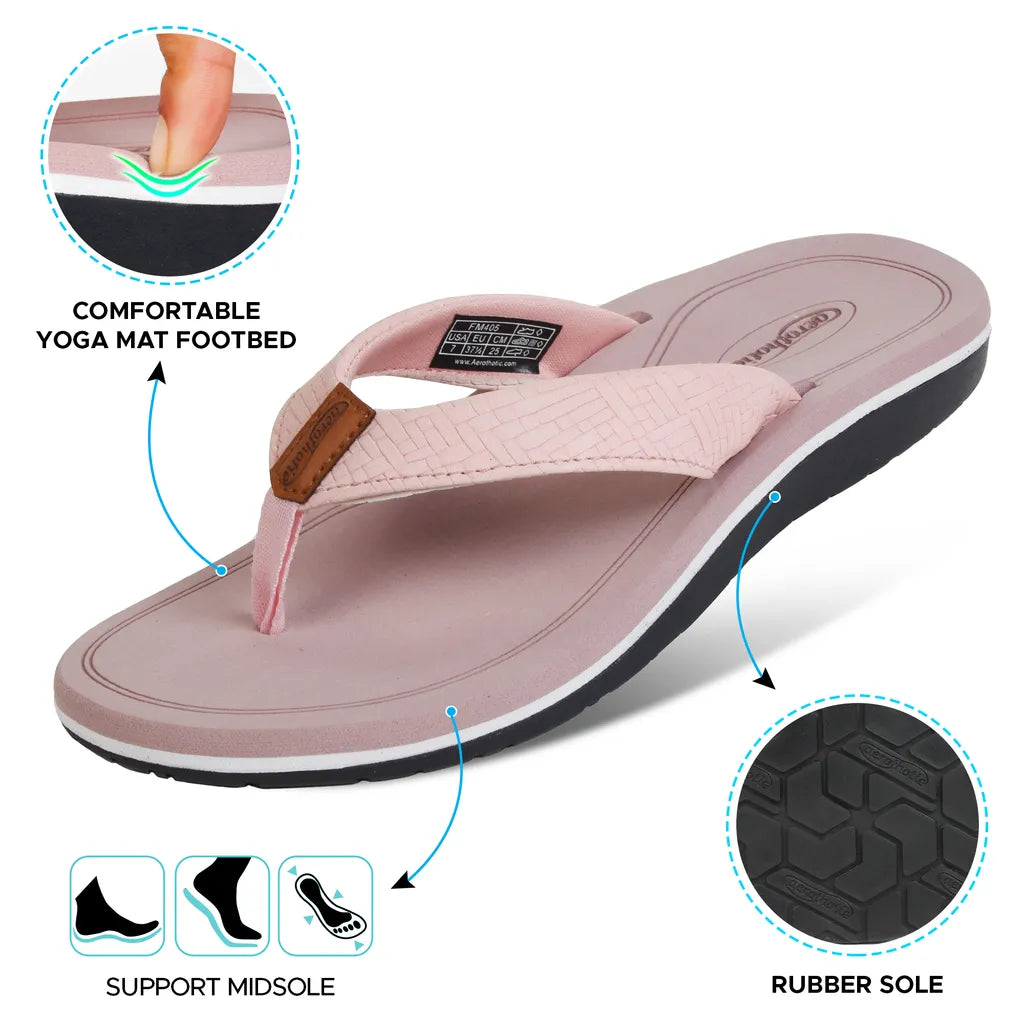 Pink flip-flop sandal 
best slippers for plantar fasciitis​
women's slippers for plantar fasciitis​
plantar fasciitis slippers for women​