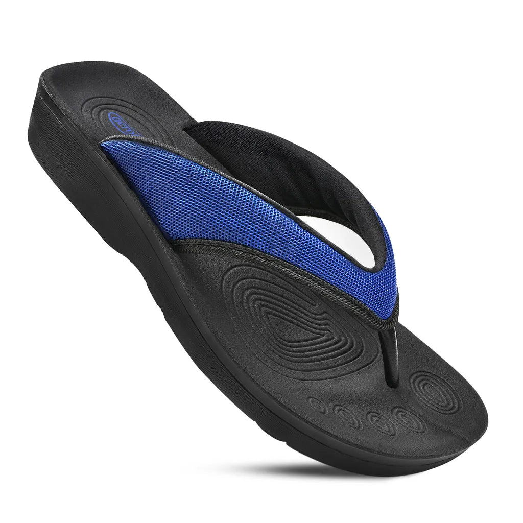 Black and blue sandals
best sandals for plantar fasciitis​