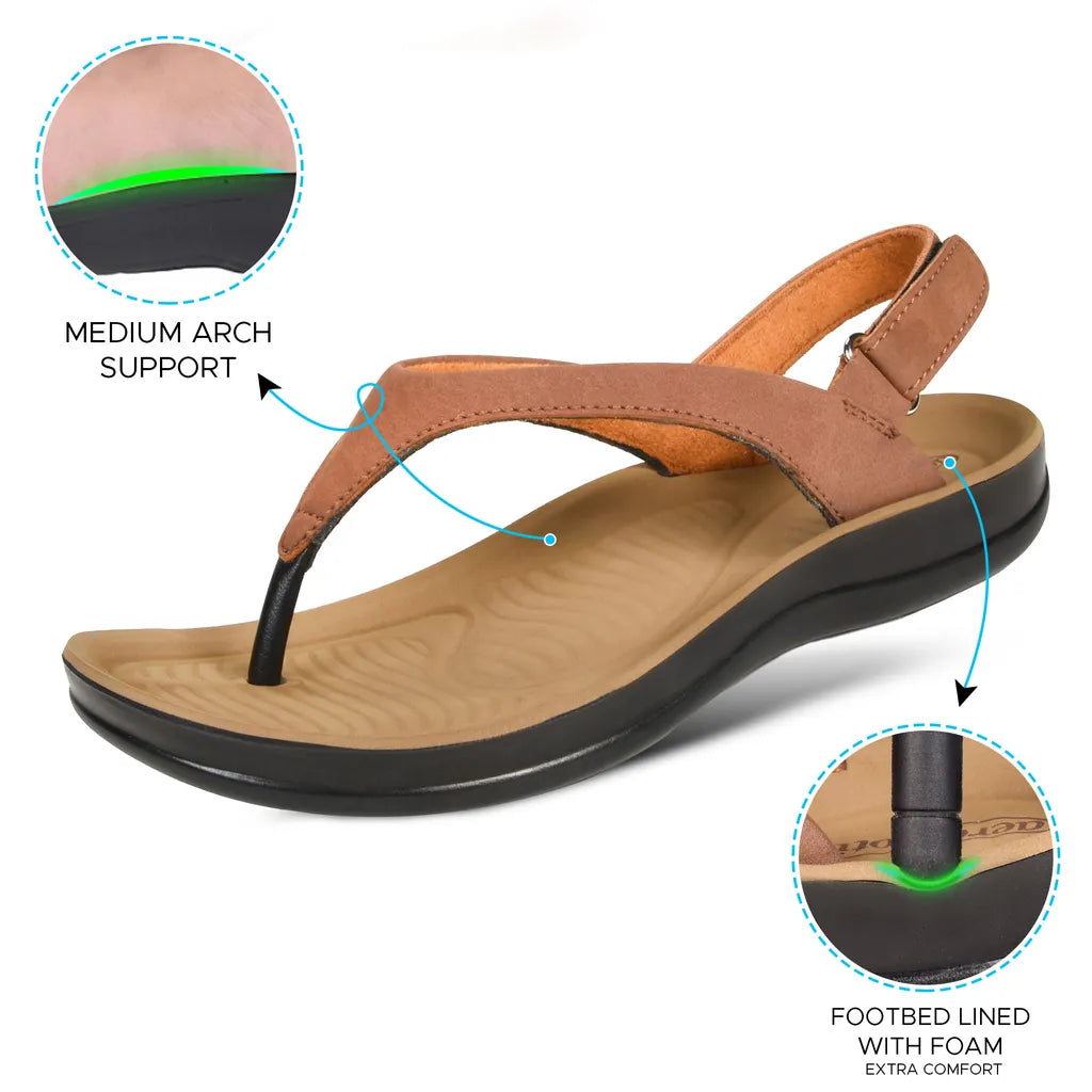 Verra Soft Toe Velcro Backstrap Women’s Sandals