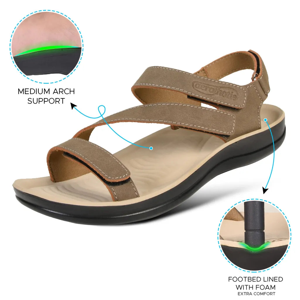 Zion Adjustable Strappy Slingback Sandals for Women