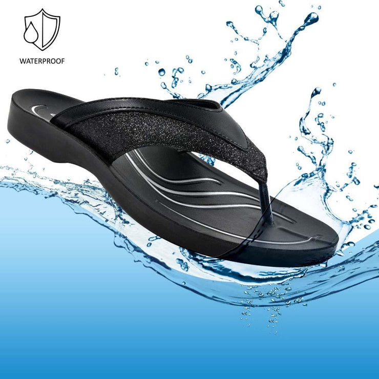 Aerothotic - Gleamy Haze Flip Flops Sandals for Women-Footwear - Aerothotic: Original Orthotic Comfort Sandals