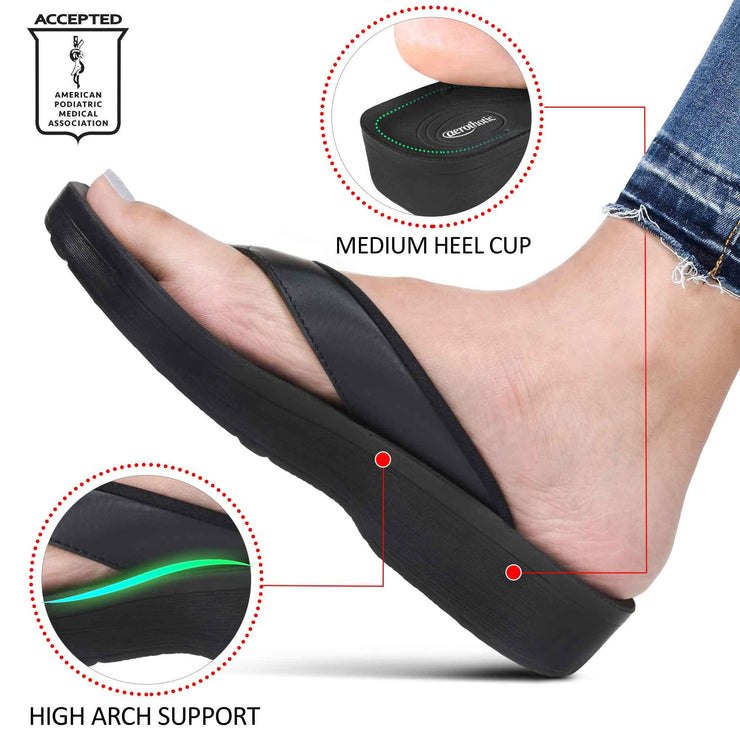 Aerothotic Casual Arch Supportive Women Thong Sandals