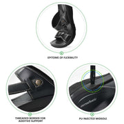Aerothotic - Thistle Black women strappy sandals2