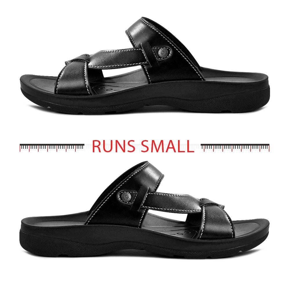 Aerothotic - Thistle Black women strappy sandals5