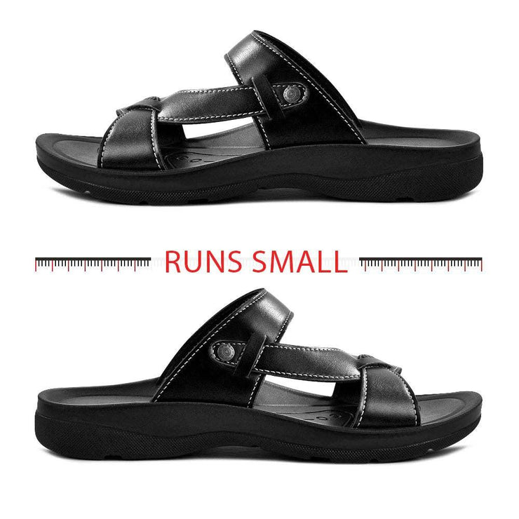Aerothotic - Thistle Black women strappy sandals5