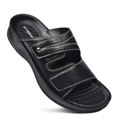 Aerothotic - Tinkle Black women's strap sandals
