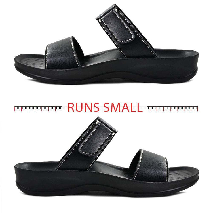 Aerothotic - Rustic Black Women comfortable strap sandals5