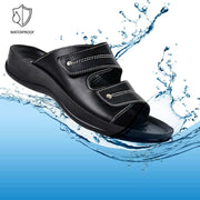 Aerothotic - Quinn Black Dual Women's slides arch support3