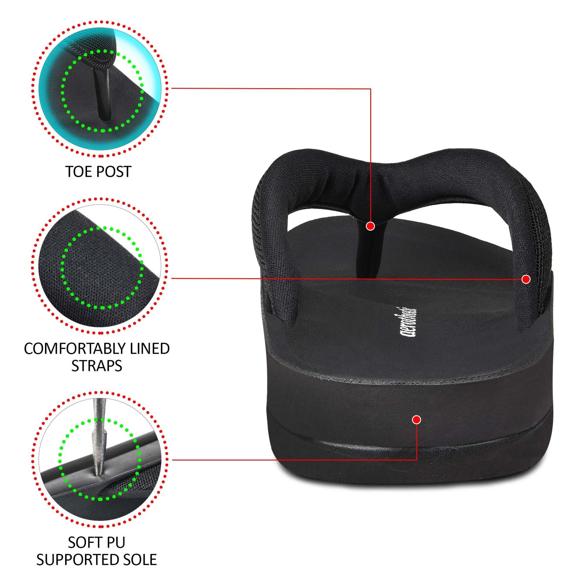 Aerothotic - Enhalus Thong Sandals-Footwear - Aerothotic: Original Orthotic Comfort Sandals