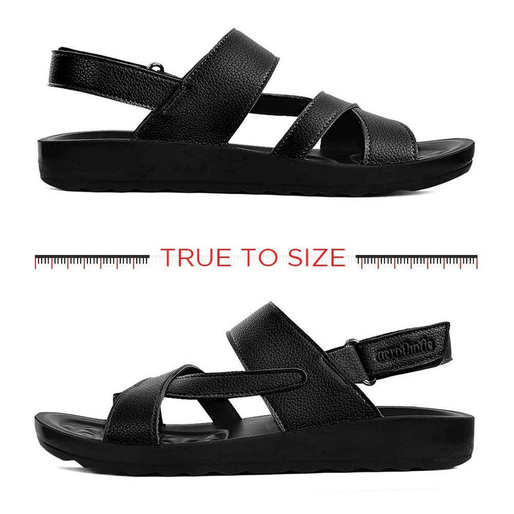 Aerothotic - Winx Black Womens slingback sandals with arch support3