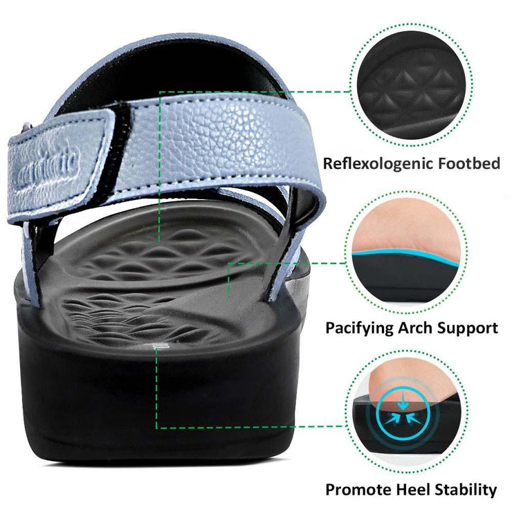 Aerothotic - Winx Black Womens slingback sandals with arch support2