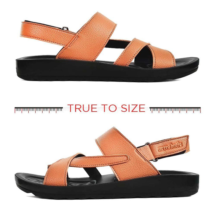 Aerothotic - Winx Tan Womens slingback sandals with arch support3