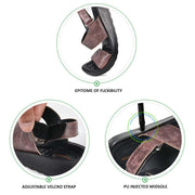 Aerothotic - Onyx brown ladies orthotic sandals1