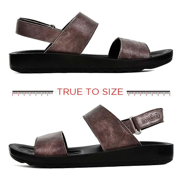 Aerothotic - Onyx brown ladies orthotic sandals3