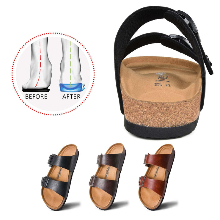 Aerothotic - Nymph Black memory foam sandals womens5