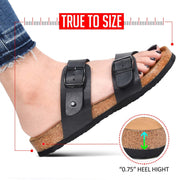 Aerothotic - Nymph Black memory foam sandals womens6
